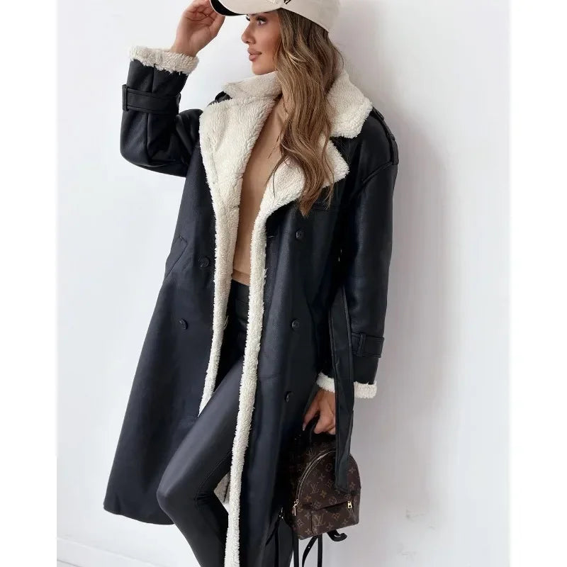 Elara | Teddy-Lined Trench Coat