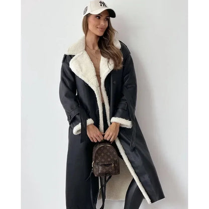 Elara | Teddy-Lined Trench Coat