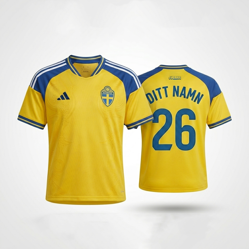 Sweden National Jersey - Custom Name & Number